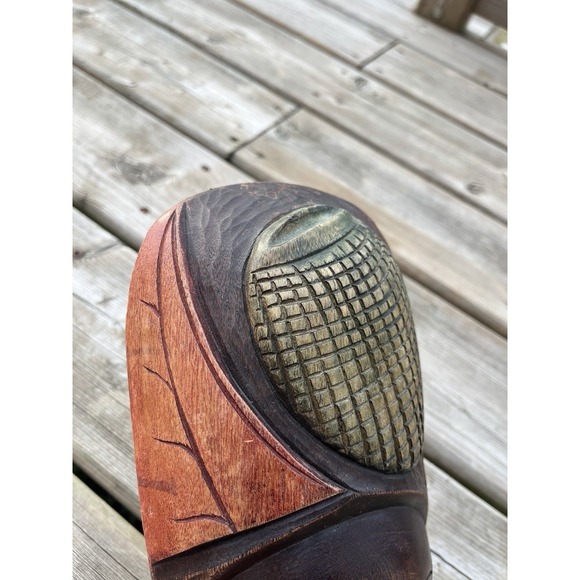 African Style Set Of Wood Face Mask Hand Carved Tribal Rustic - Picture 15 of 16